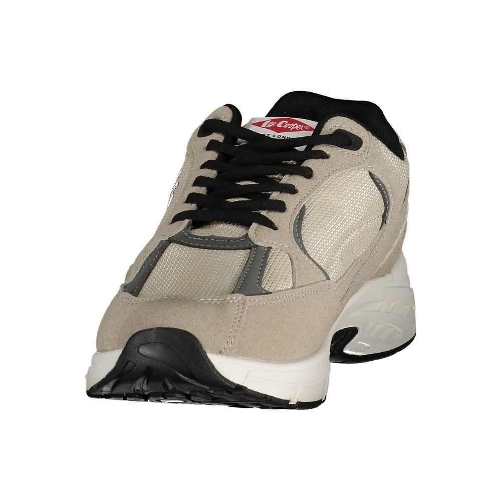 LEE COOPER Beige Polyester Athletic Sneakers