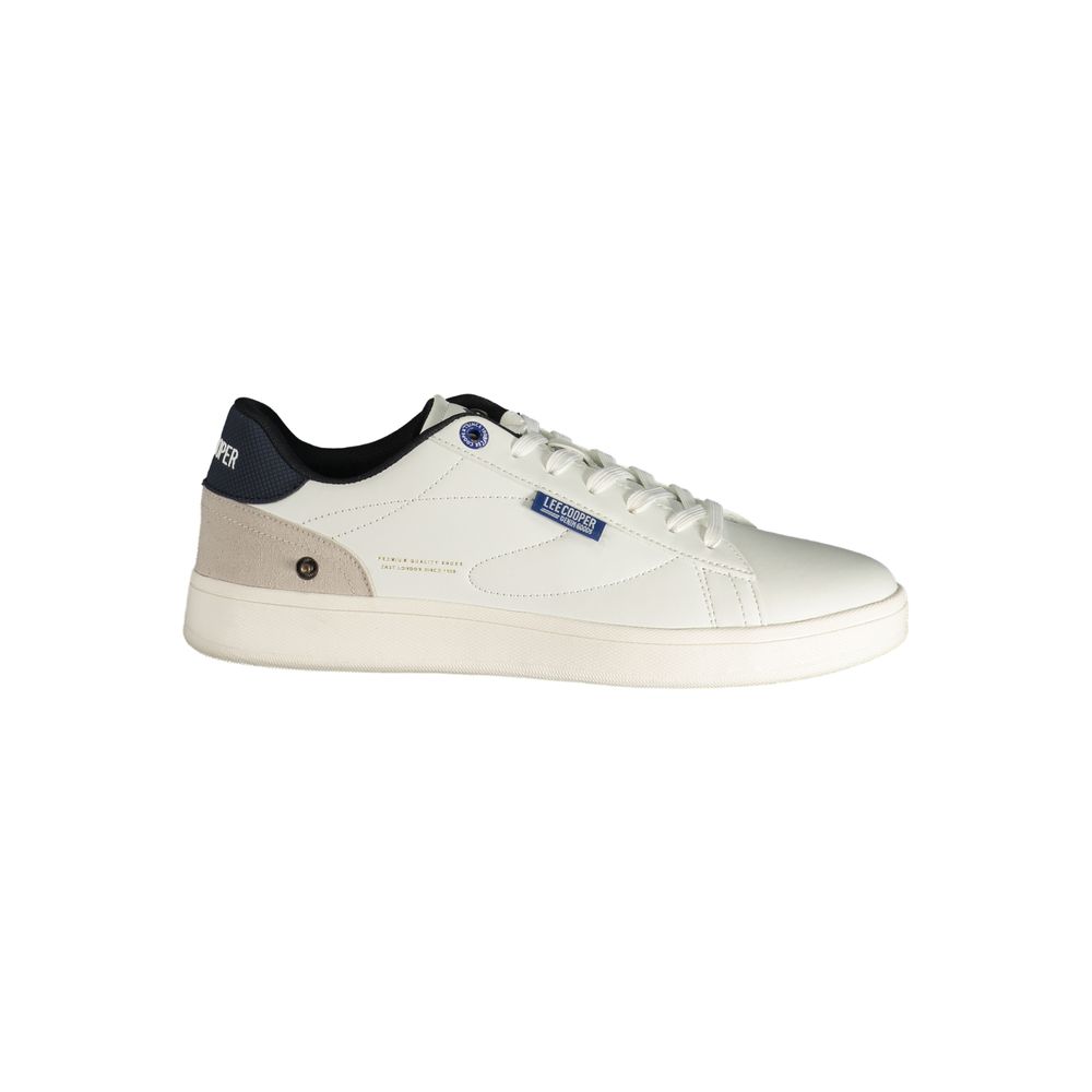 LEE COOPER White Polyester Athletic Sneakers