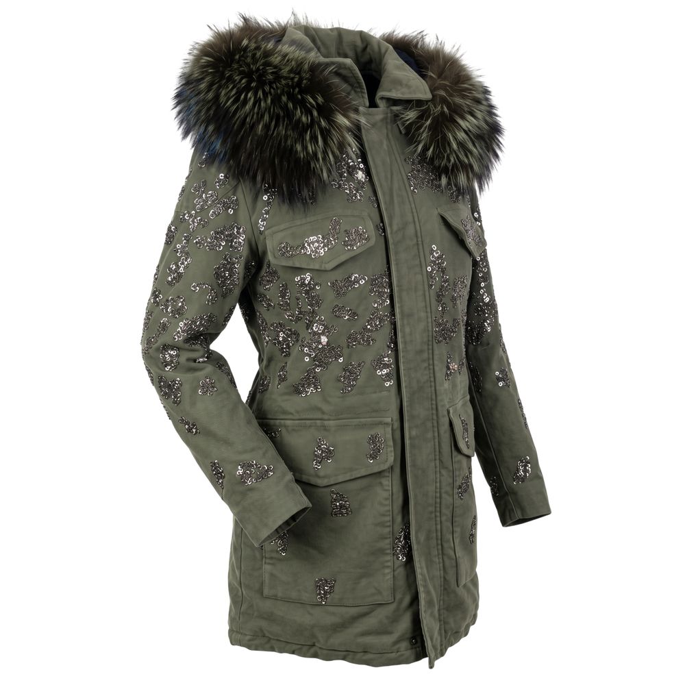 Mr&Mrs Italy Green Cotton Women Jacket