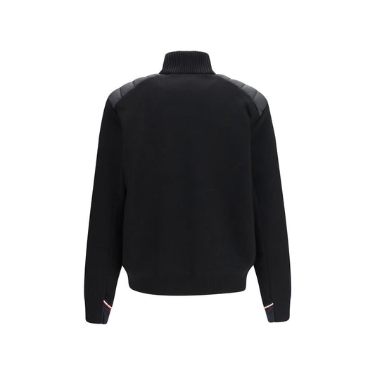 Moncler Grenoble Black Wool Oves Aries Cardigan