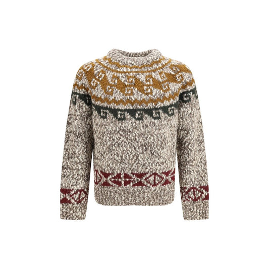 Moncler Grenoble Beige Wool Oves Aries Sweatshirt