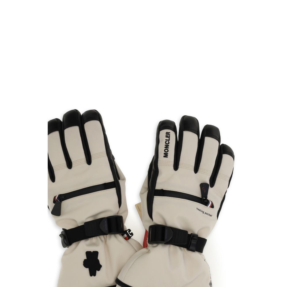 Moncler Grenoble Beige Polyamide Gloves