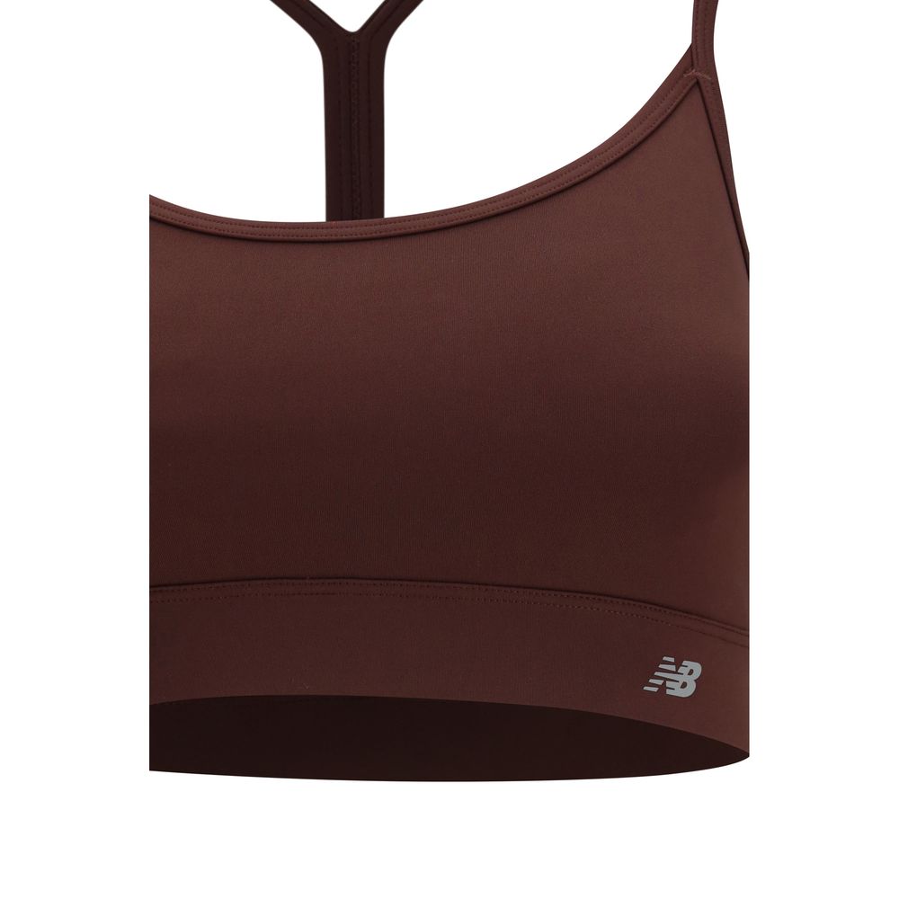 New Balance Bordeaux Recycled Polyester Sport Bra
