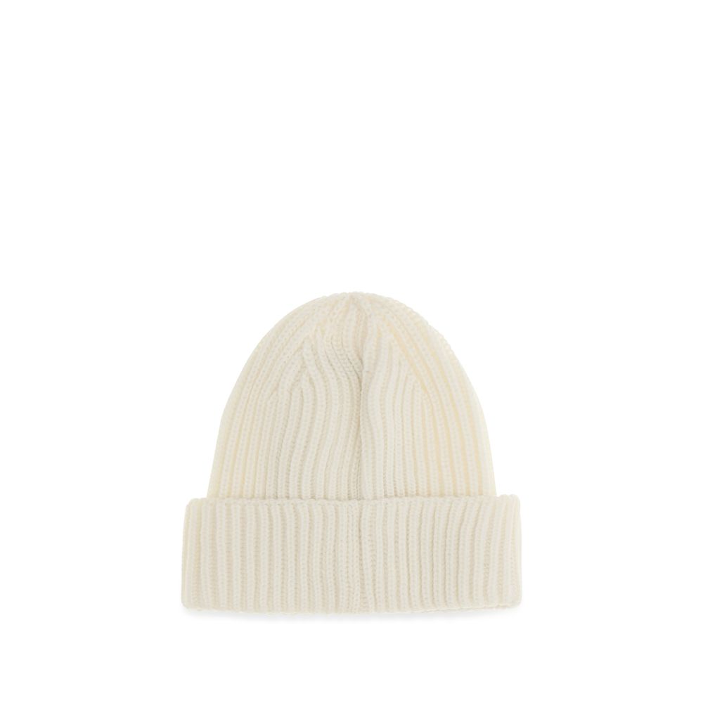 C.P. Company White Wool Oves Aries Beanie