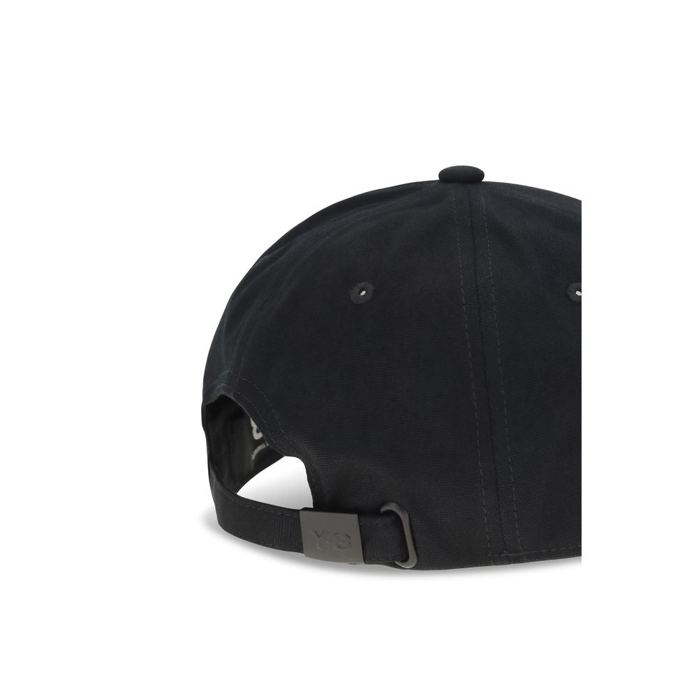 Y-3 Black Cotton Cap (Baseball Hat)