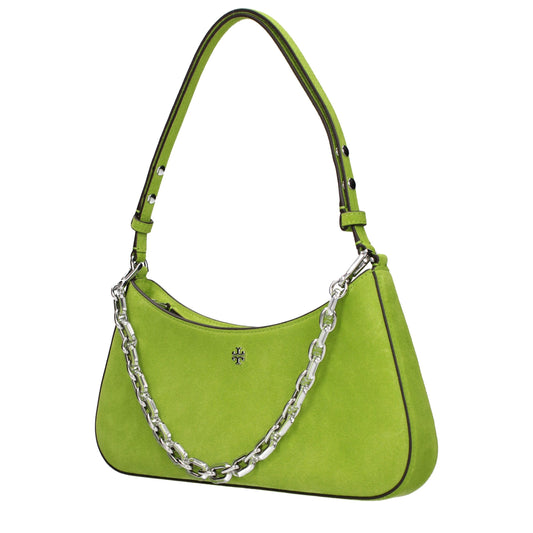 Tory Burch Green Leather Shoulder Bag