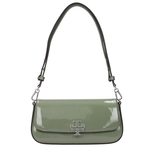 Tory Burch Green Leather Shoulder Bag