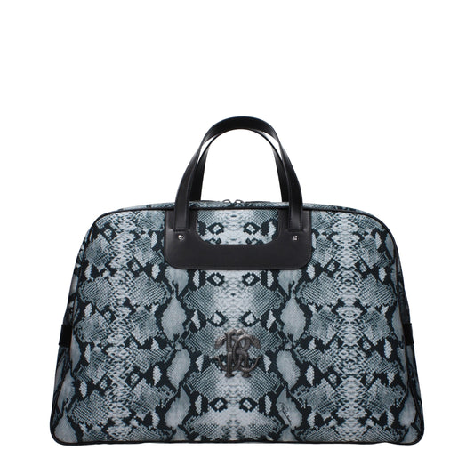 Roberto Cavalli Gray Fabric Luggage And Travel