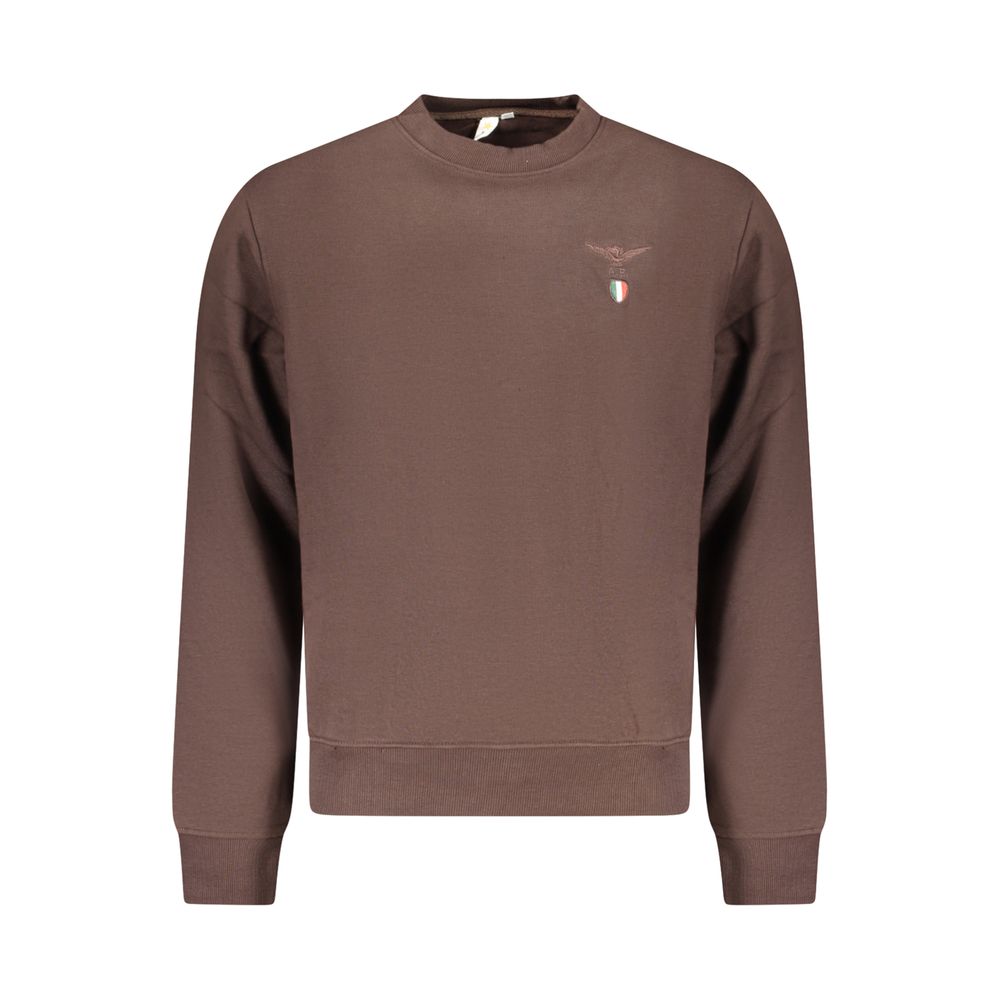Accademia Militare Brown Cotton Men's Sweatshirt