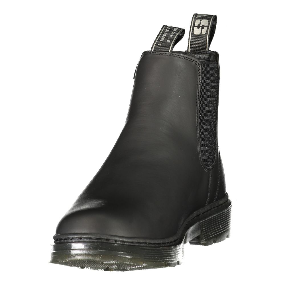 Gas Black Polyurethane Women's Bootie