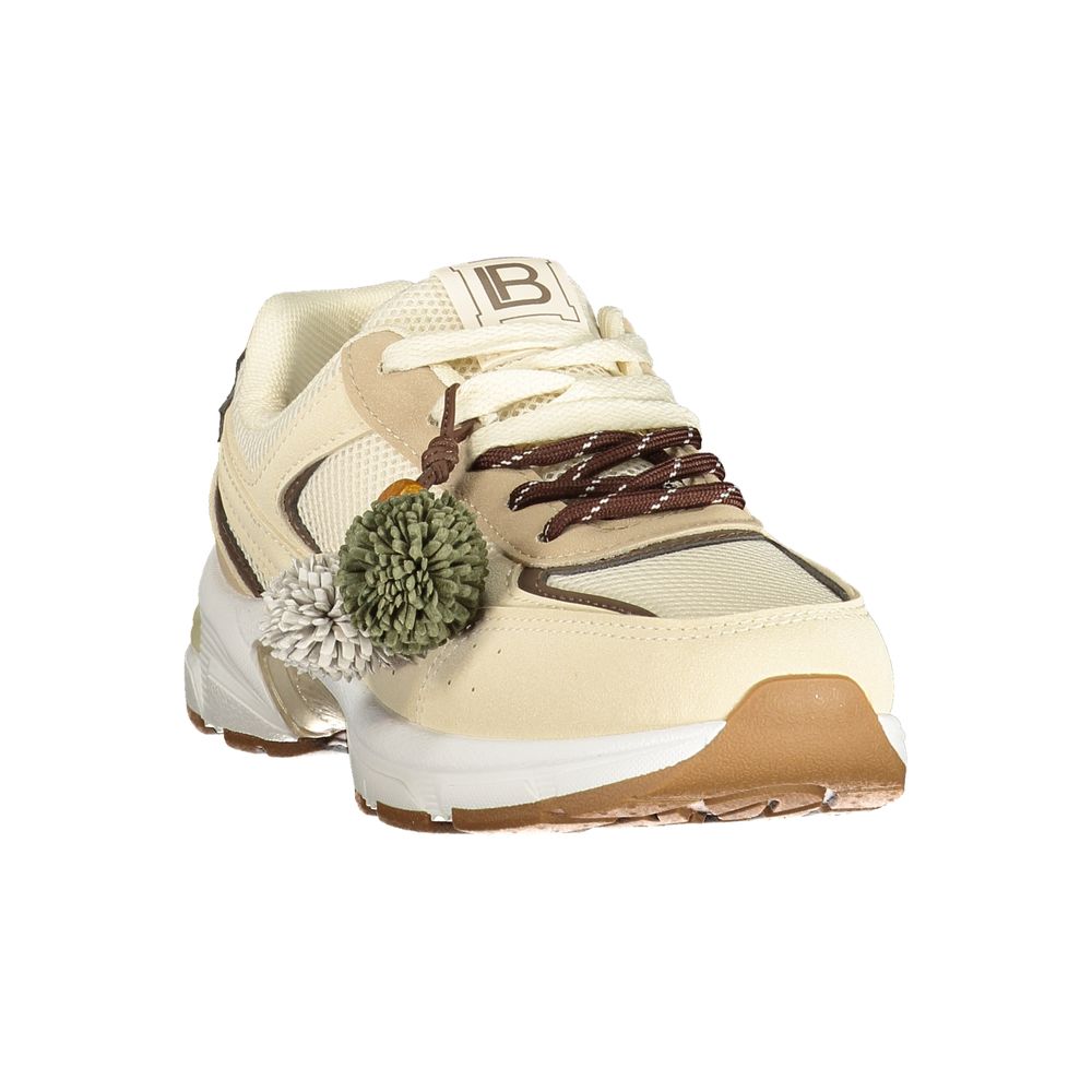 Laura Biagiotti Beige Polyurethane Womens Sneaker