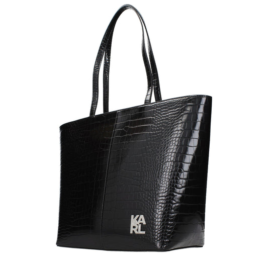 Karl Lagerfeld Black Polyethylene Shoulder Bag
