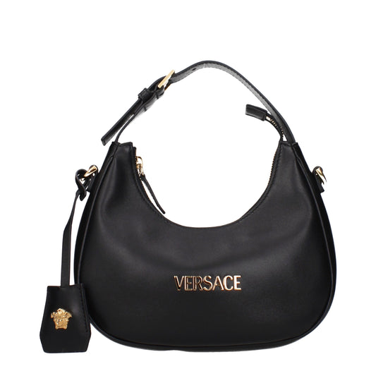 Versace Black Leather Handbag