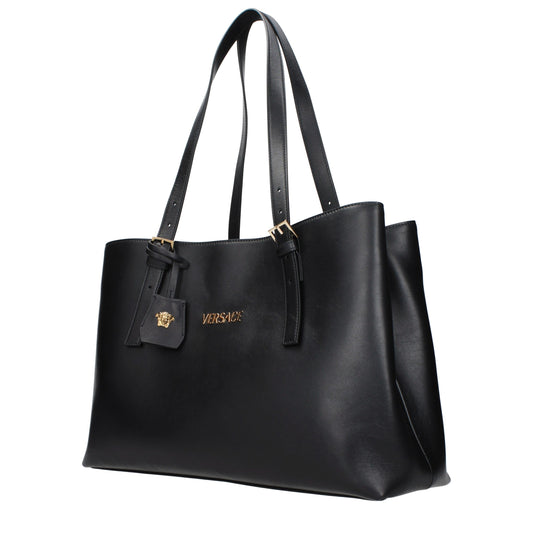 Versace Black Leather Shoulder Bag