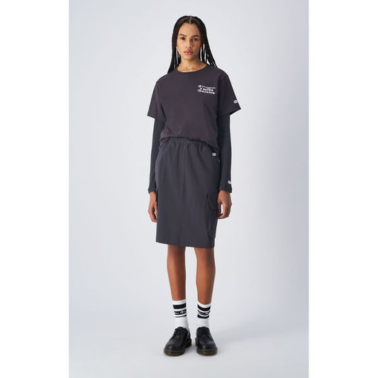 Champion Black Polyamide Midi Skirt