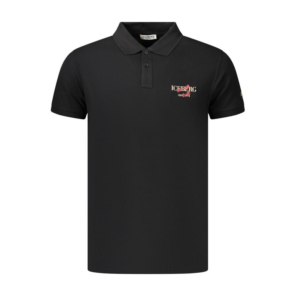 Iceberg Black Cotton Men's Polo Shirt