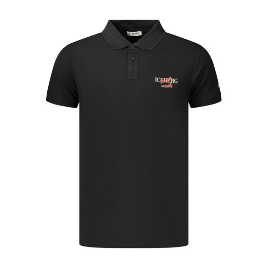 Iceberg Black Cotton Men's Polo Shirt