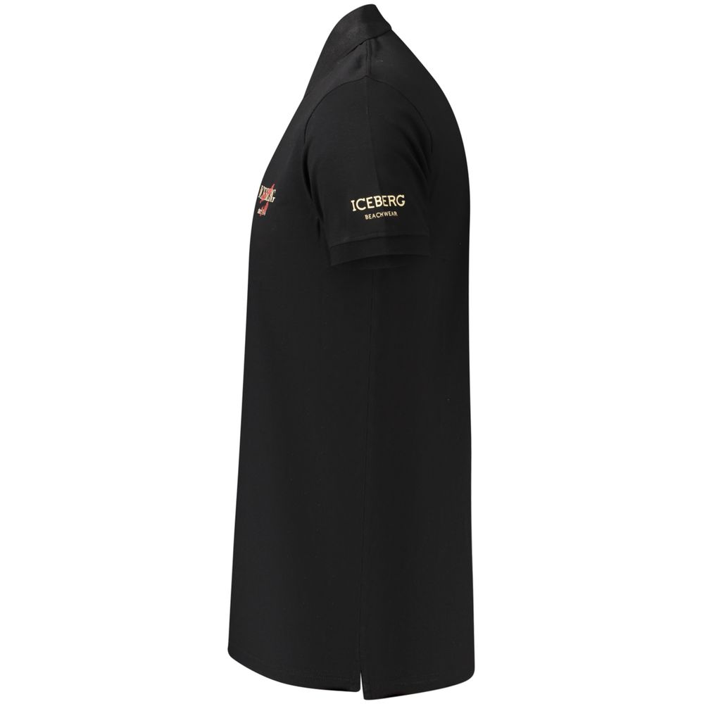 Iceberg Black Cotton Men's Polo Shirt