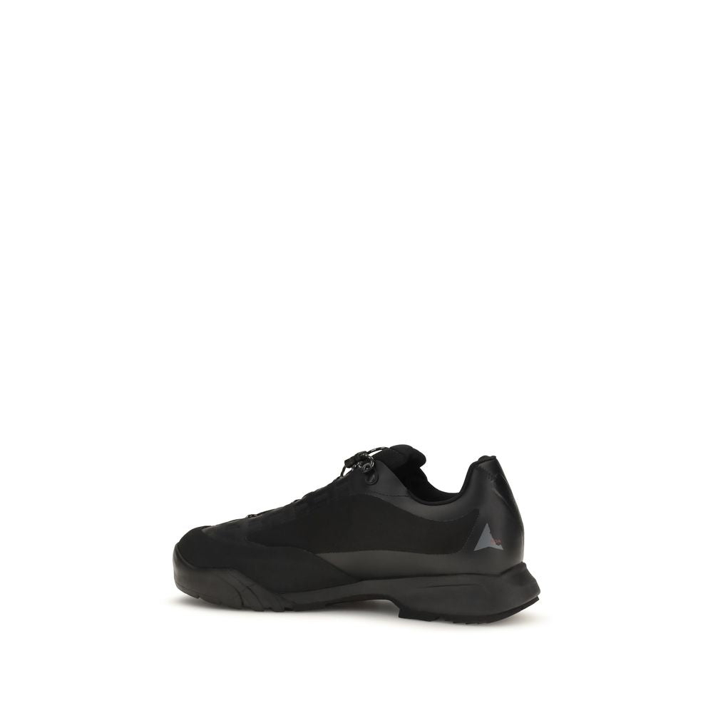 ROA Black Nylon Athletic Sneakers