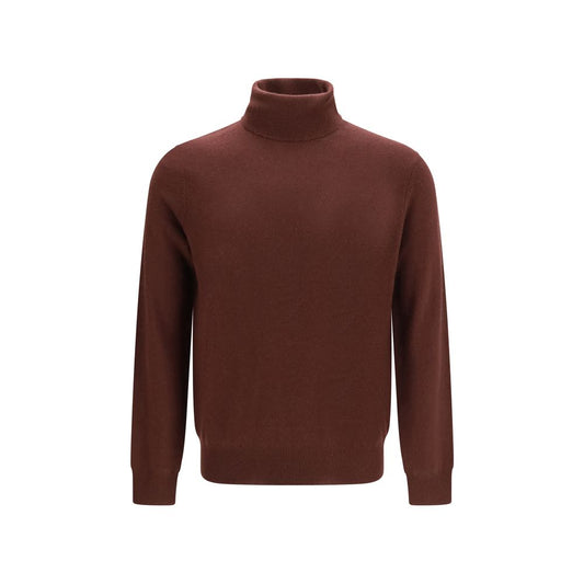 Aragona Cashmere Brown Cashmere Turtleneck