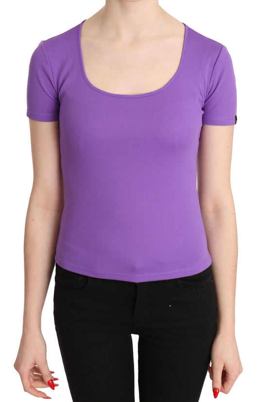 GF Ferre – Kurzärmlige Bluse aus 100 % Polyester, Violett