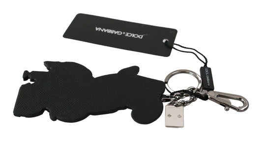 Dolce &amp; Gabbana Leder Dominico Stefano SICILY WESTERN Badge Schlüsselanhänger