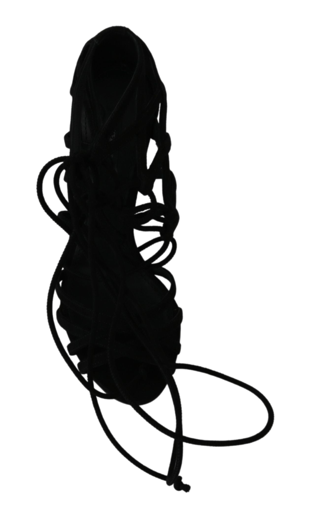 Dolce &amp; Gabbana – Stilettos mit Riemen aus schwarzem Wildleder