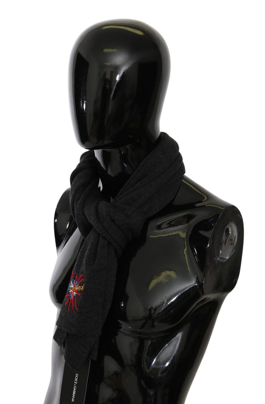 Dolce &amp; Gabbana Grauer #DGLovesLondon Wollwickelschal