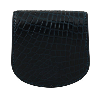 Dolce &amp; Gabbana Blue Exotic Skins Kondometui-Haltertasche