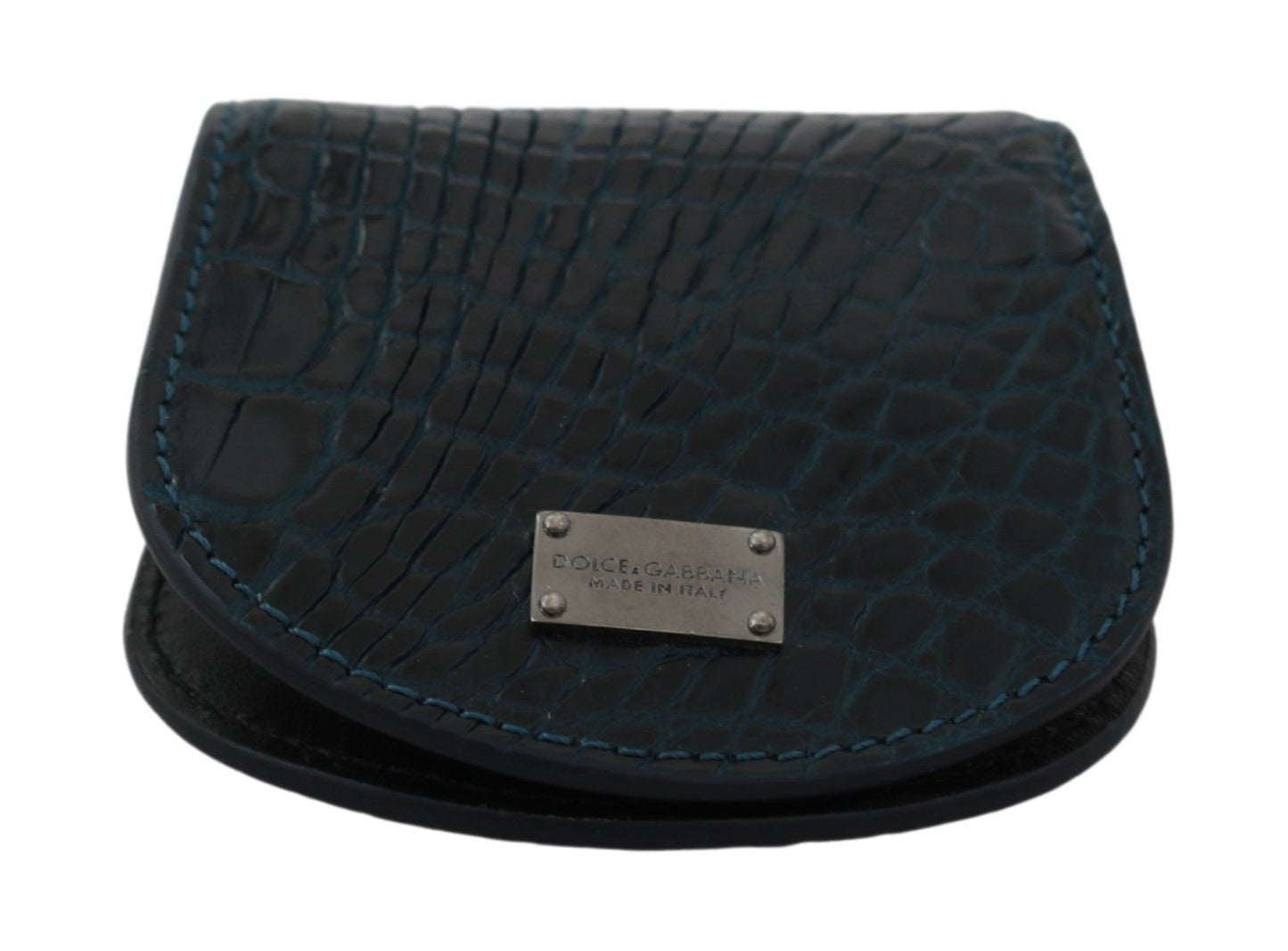 Dolce &amp; Gabbana Blue Exotic Skins Kondometui-Haltertasche