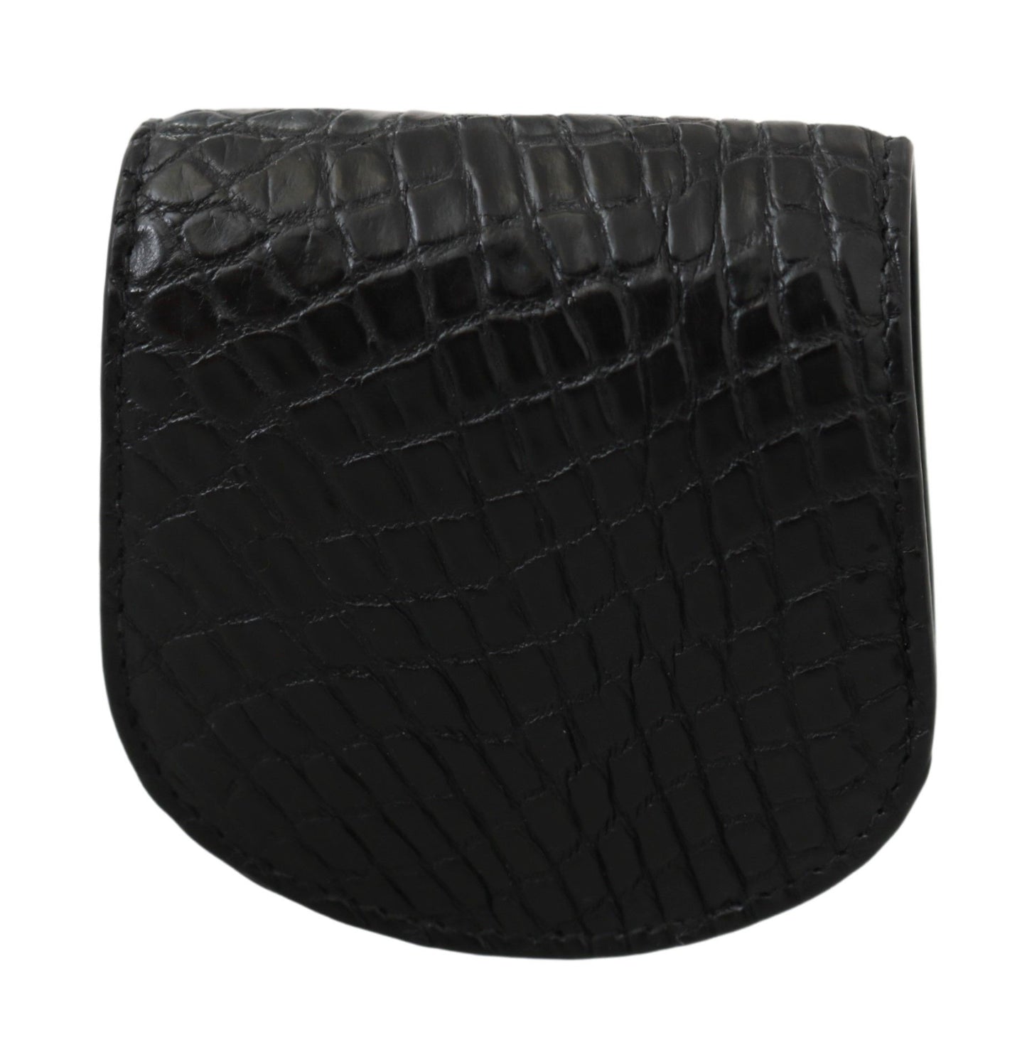 Dolce &amp; Gabbana – Kondometui-Tasche aus exotischer Haut in Schwarz