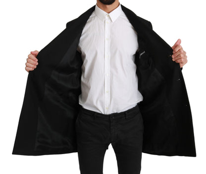 Dolce &amp; Gabbana – Schwarzer Blazer aus 100 % Wolle