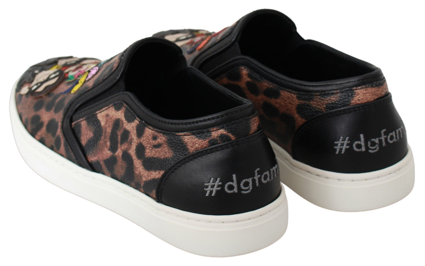 Dolce &amp; Gabbana Leder Leopard #dgfamily Loafer Schuhe