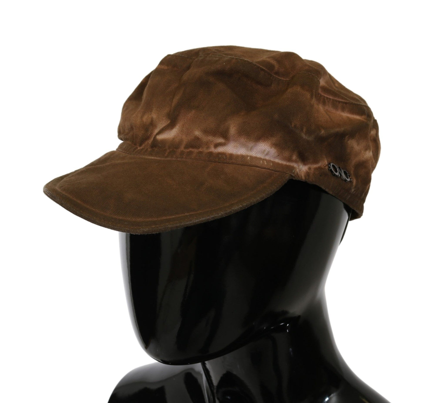 Costume National – Brauner Newsboy-Barett-Cabbie-Fedora-Hut