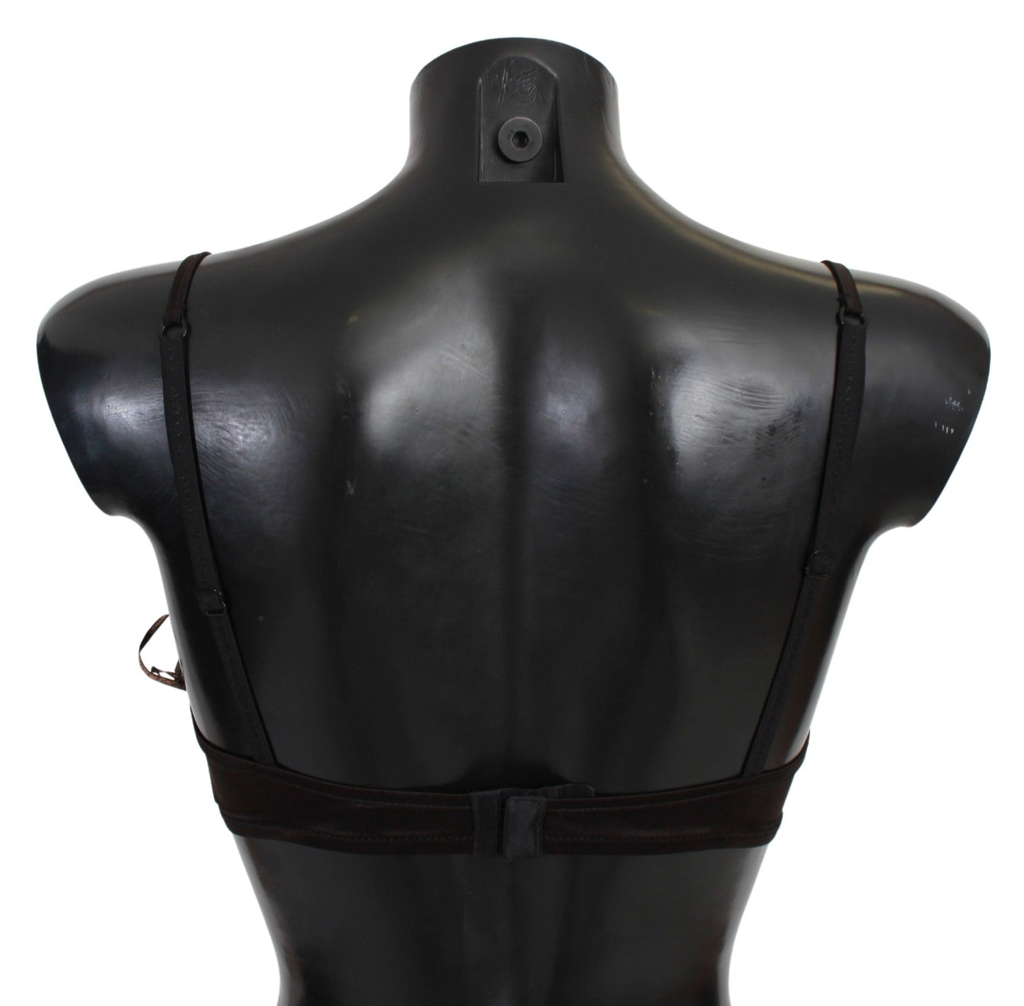 Ermanno Scervino Brown Sequined Balconcino Bra Underwear