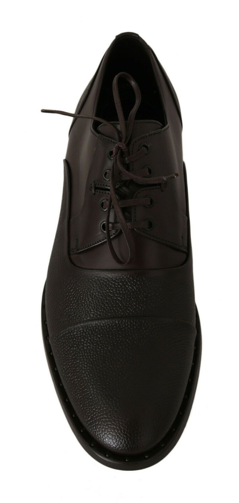 Dolce &amp; Gabbana Braune Lederschnürschuhe für Herren