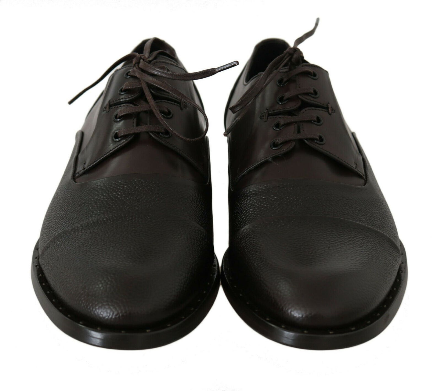 Dolce &amp; Gabbana Braune Lederschnürschuhe für Herren
