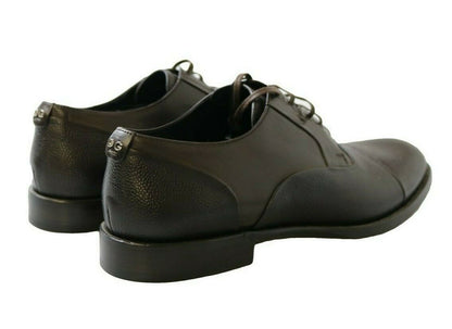 Dolce &amp; Gabbana Braune Lederschnürschuhe für Herren