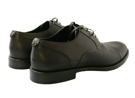 Dolce &amp; Gabbana Braune Lederschnürschuhe für Herren