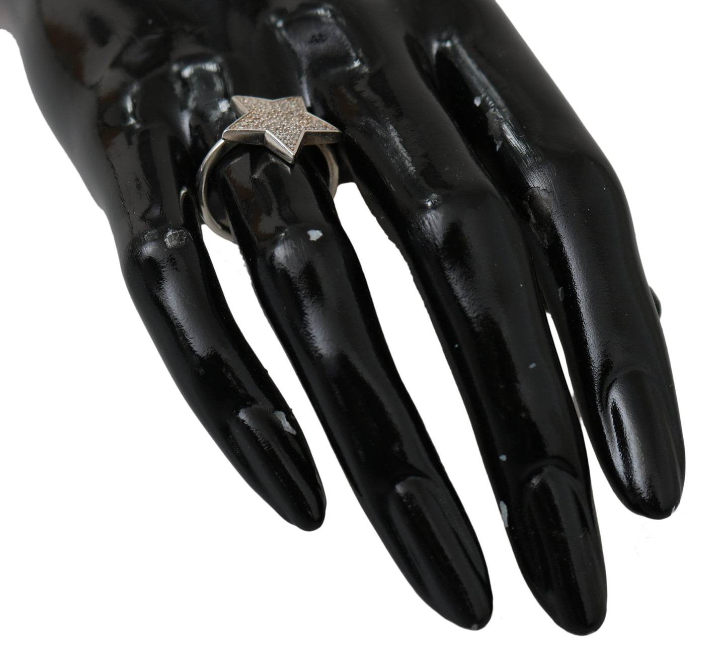 Nialaya Damen-Ring, Silber, klarer Zirkonia, Stern, 925