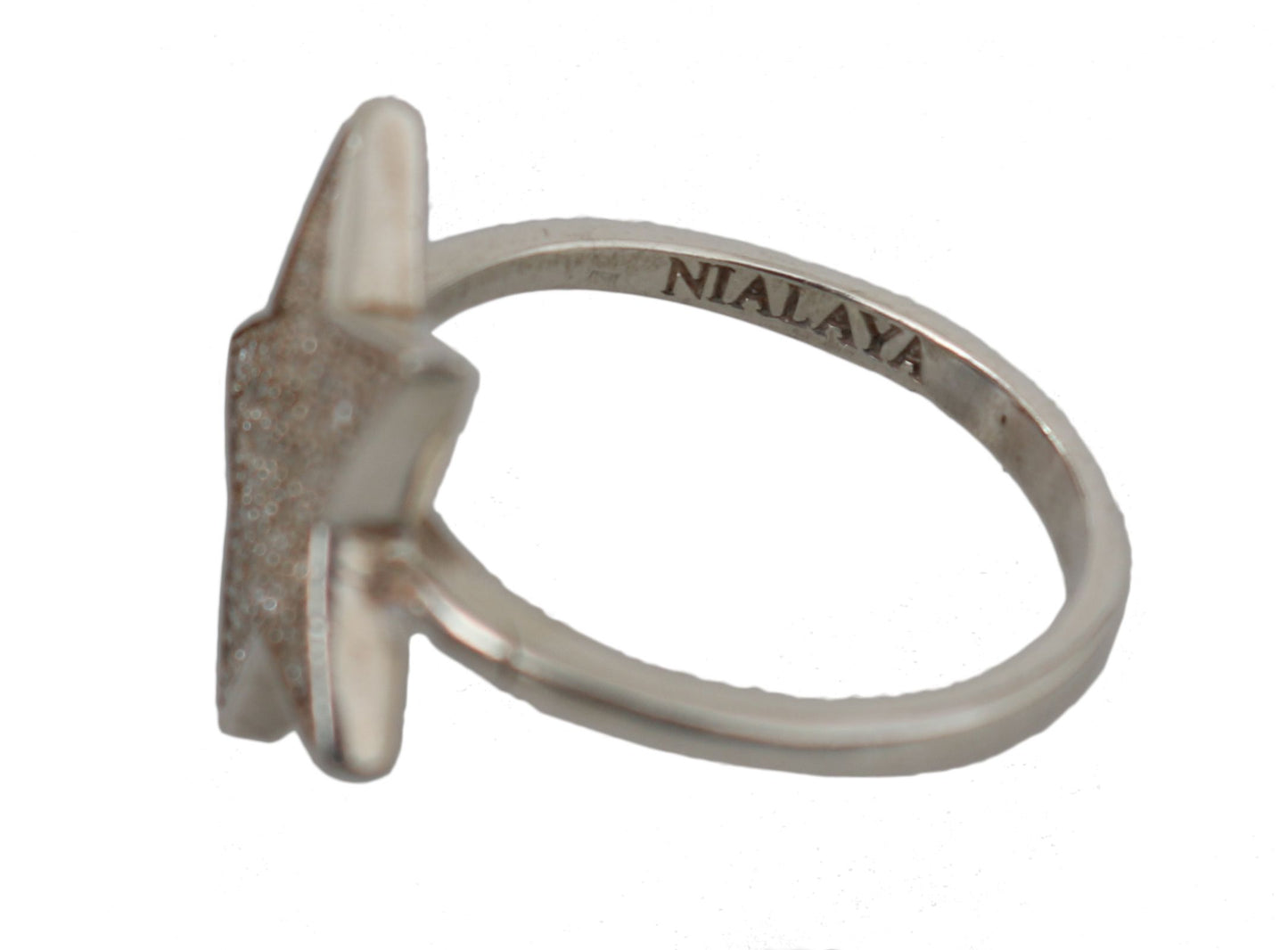 Nialaya Damen-Ring, Silber, klarer Zirkonia, Stern, 925
