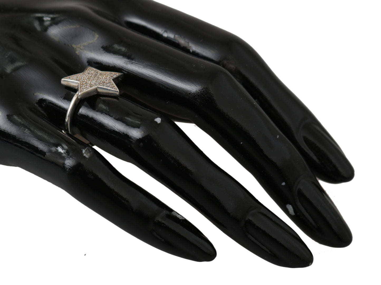 Nialaya Damen-Ring, Silber, klarer Zirkonia, Stern, 925