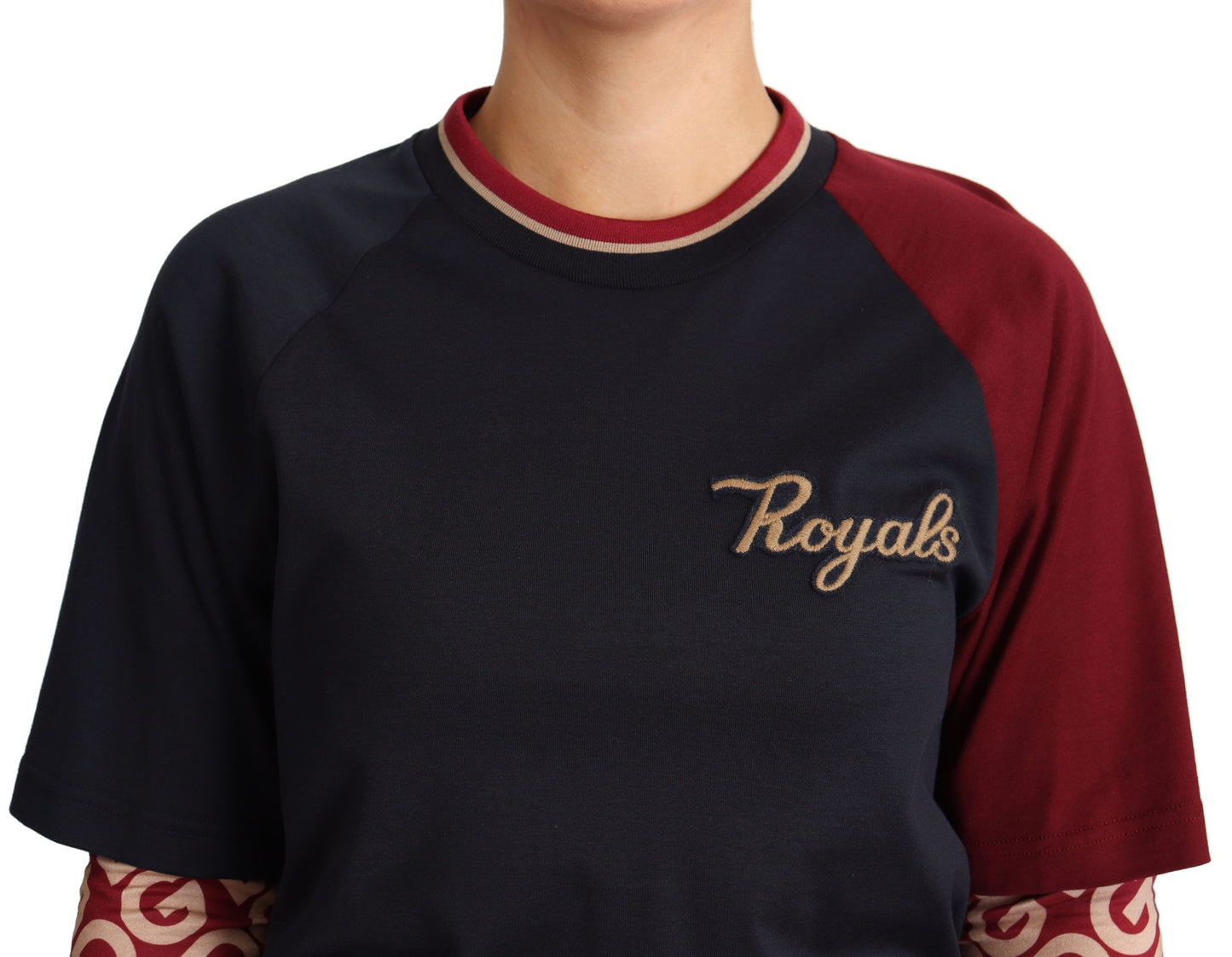 Dolce &amp; Gabbana – Mehrfarbiger Royals-Pullover mit Rundhalsausschnitt