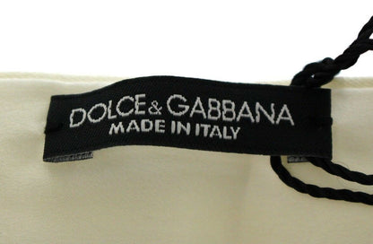 Dolce &amp; Gabbana – Weißer Taillen-Kummerbund aus Seide