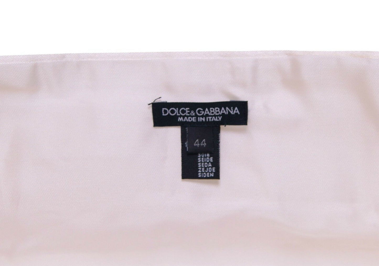 Dolce &amp; Gabbana Weißer Smokinggürtel mit Kummerbund