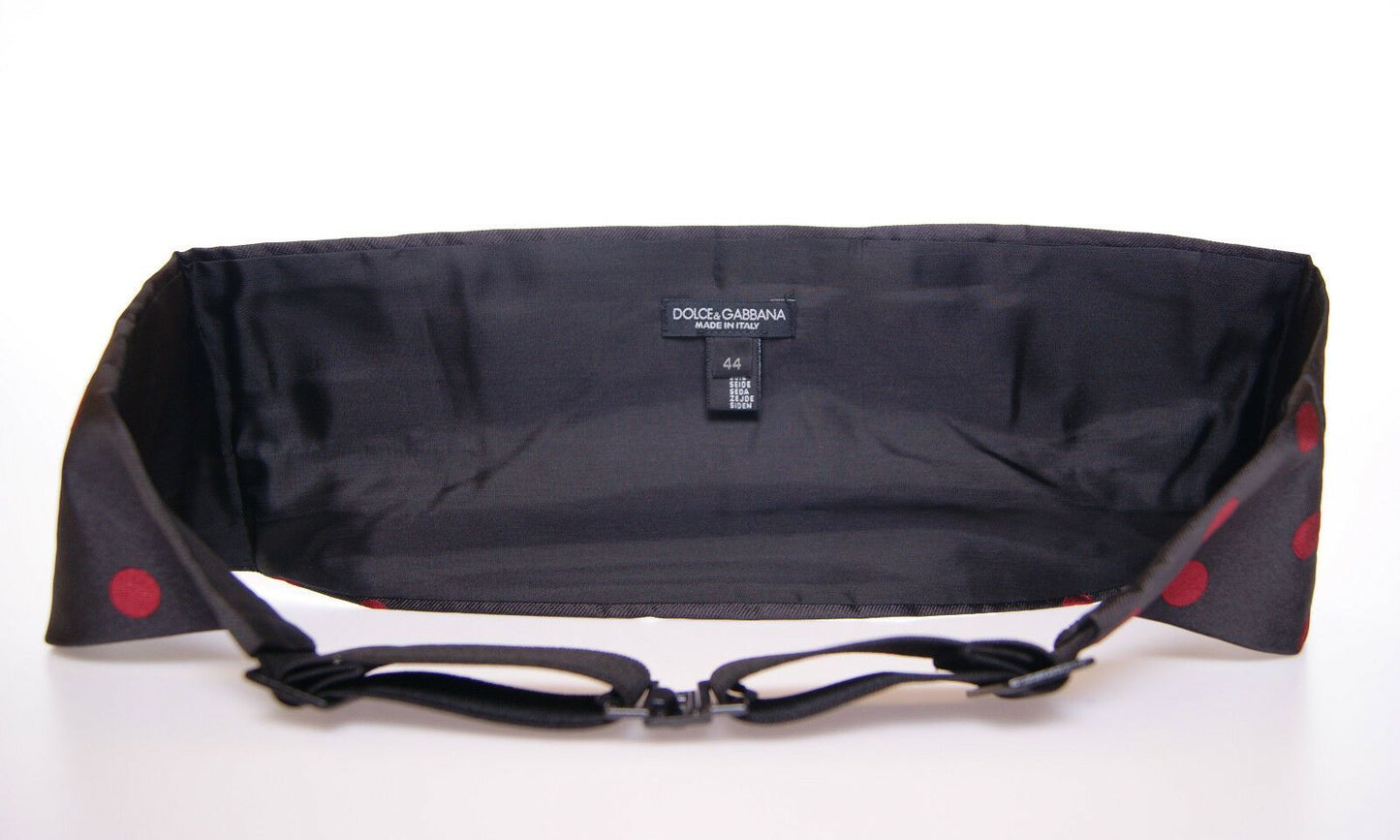 Dolce &amp; Gabbana – Schwarzer Smoking-Kummerbundgürtel