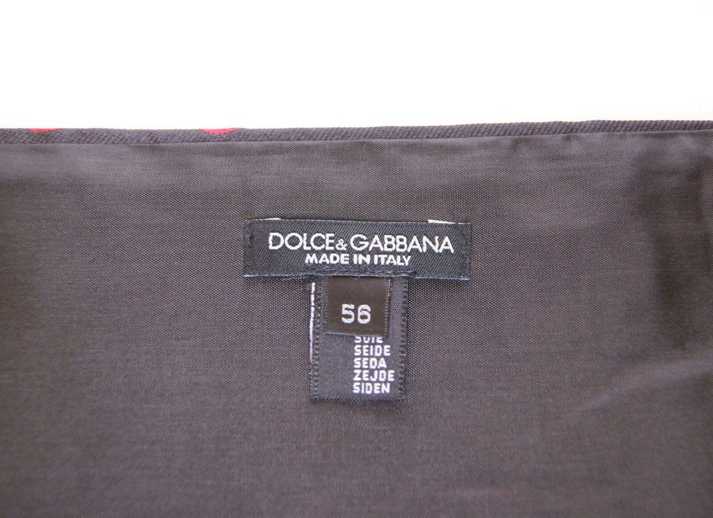 Dolce &amp; Gabbana – Schwarzer Smoking-Kummerbundgürtel