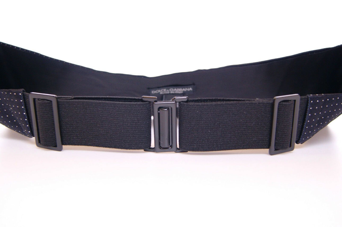 Dolce & Gabbana Blue Waist Smoking Tuxedo Cummerbund Belt