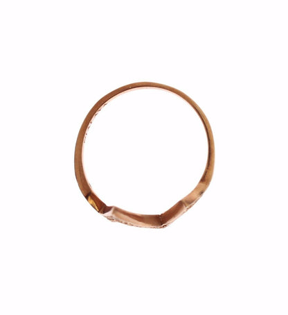 Nialaya Damenring, Roségold, 925er Silber, transparent