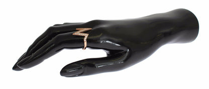 Nialaya Damenring, Roségold, 925er Silber, transparent